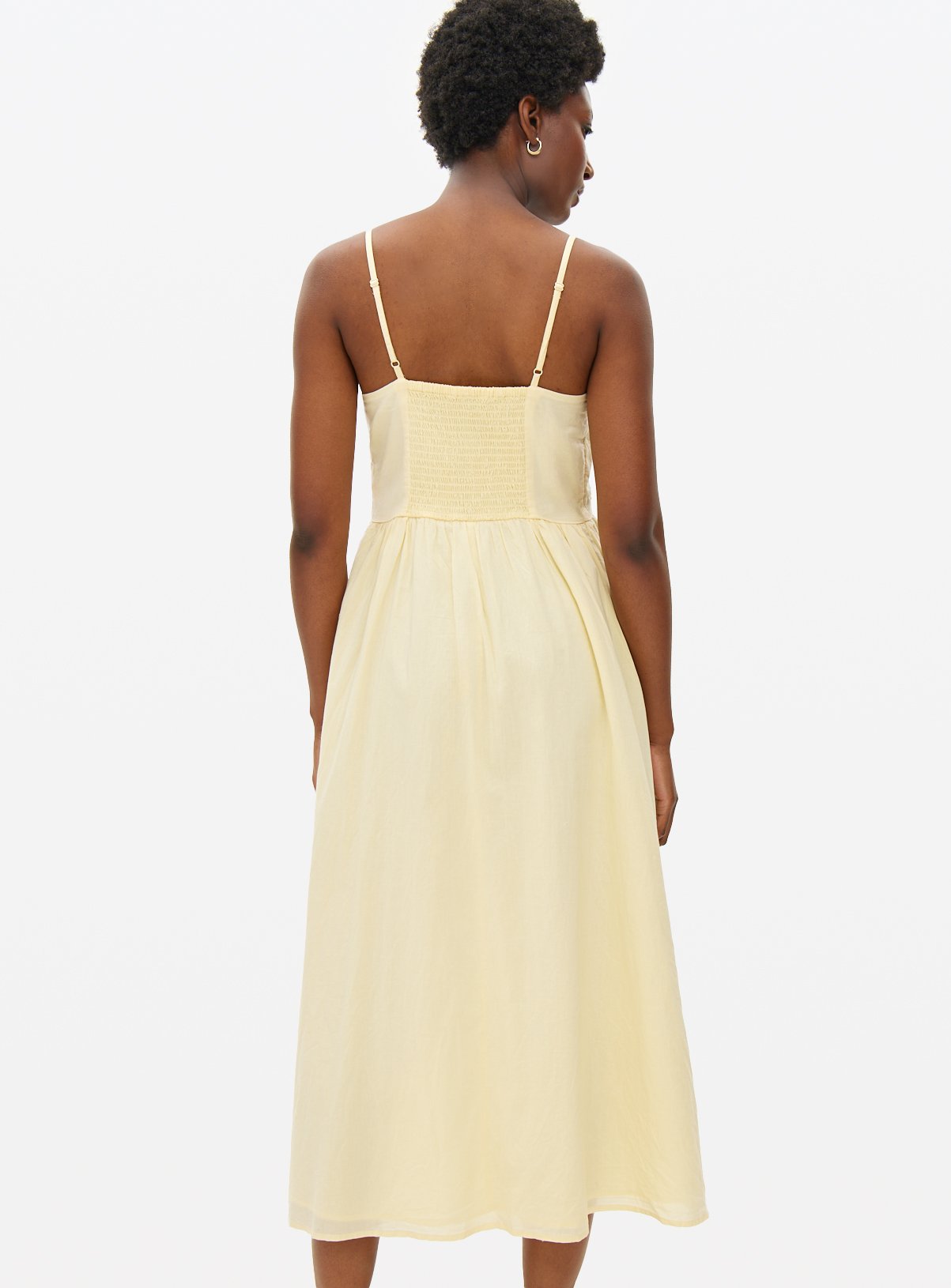 Yellow Cutwork Midaxi Strappy Dress 6 - Image 4 thumbnail